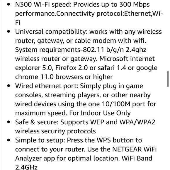 NETGEAR EX2700 300 Mbps WiFi Range Extender - Picture 9 of 10